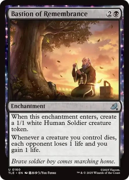 Bastion of Remembrance, Avatar: The Last Airbender Eternal — Magic: The Gathering card