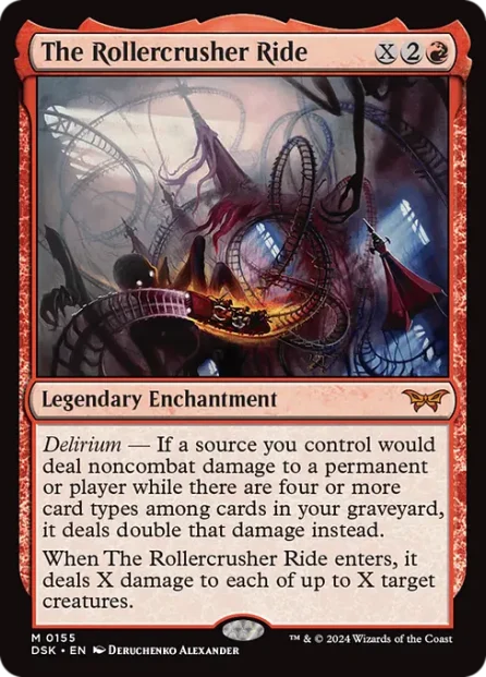 The Rollercrusher Ride, Duskmourn: House of Horror — Magic: The Gathering card