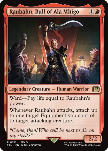 Raubahn, Bull of Ala Mhigo, Final Fantasy — Magic: The Gathering card