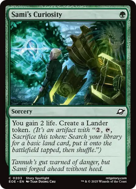 Sami's Curiosity, Edge of Eternities — Magic: The Gathering card