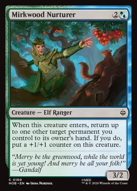 Mirkwood Nurturer, The Hobbit — Magic: The Gathering card