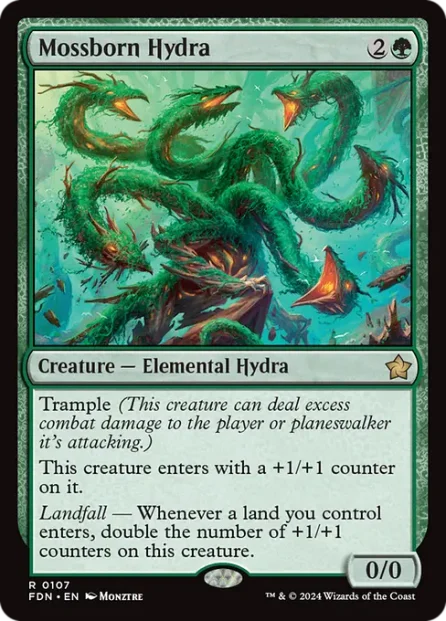 Mossborn Hydra, Foundations — Magic: The Gathering card