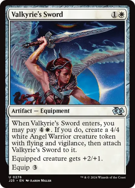 Valkyrie's Sword, Foundations Jumpstart — Magic: The Gathering card