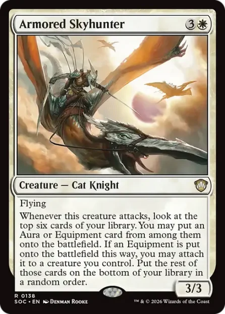 Armored Skyhunter, Secrets of Strixhaven Commander — Magic: The Gathering card