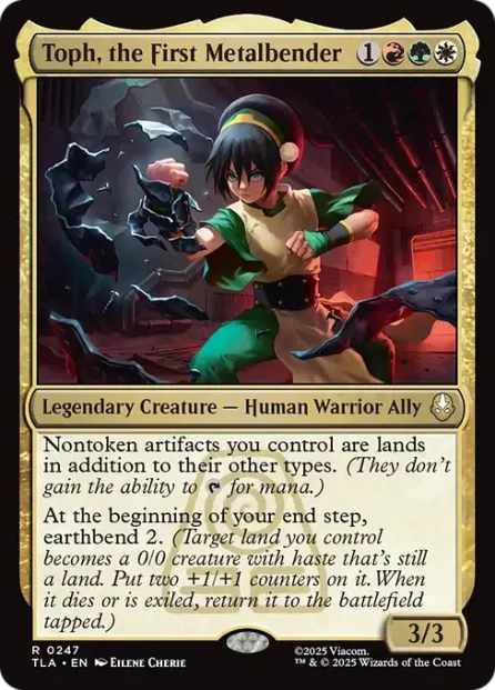 Toph, the First Metalbender, Avatar: The Last Airbender — Magic: The Gathering card