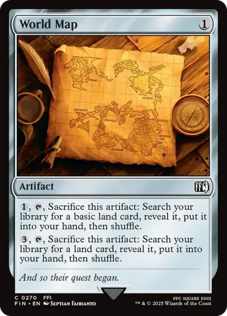 World Map, Final Fantasy — Magic: The Gathering card
