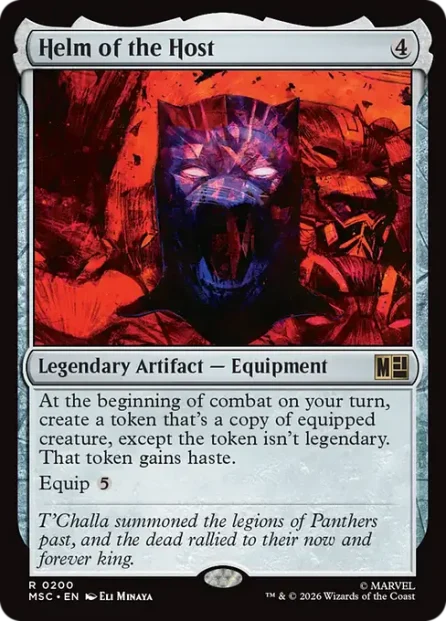 Helm of the Host, Marvel Super Heroes Commander — Magic: The Gathering card