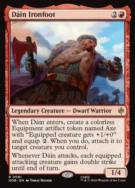 Dáin Ironfoot, The Hobbit — Magic: The Gathering card
