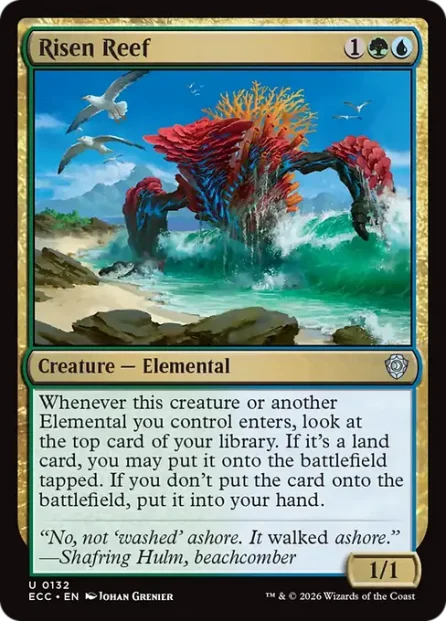 Risen Reef, Lorwyn Eclipsed Commander — Magic: The Gathering card