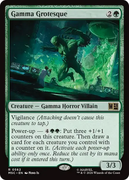 Gamma Grotesque, Marvel Super Heroes Commander — Magic: The Gathering card