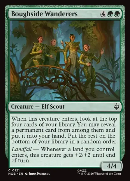 Boughside Wanderers, The Hobbit — Magic: The Gathering card