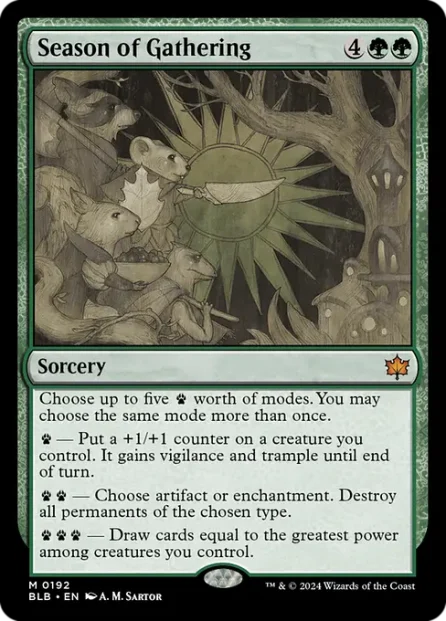 Season of Gathering, Bloomburrow — Magic: The Gathering card