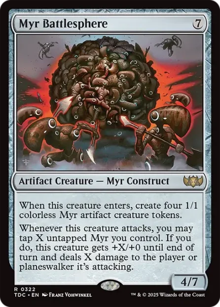 Myr Battlesphere, Tarkir: Dragonstorm Commander — Magic: The Gathering card