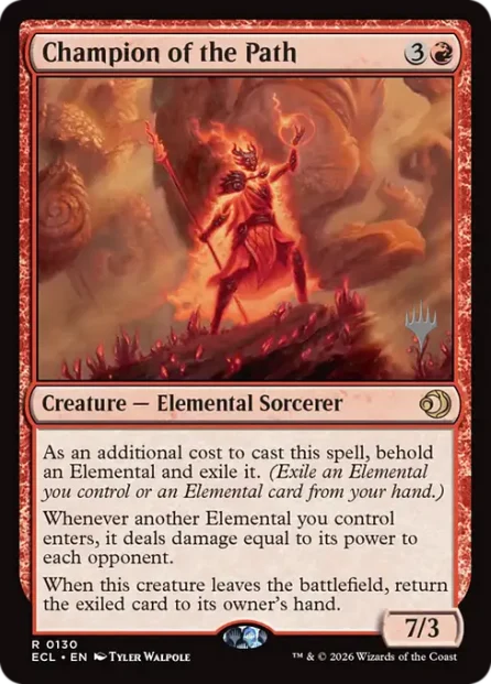 Champion of the Path, Lorwyn Eclipsed Promos — Magic: The Gathering card