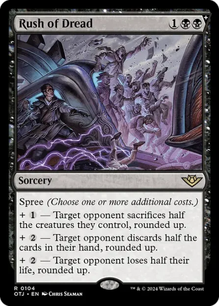 Rush of Dread, Outlaws of Thunder Junction — Magic: The Gathering card