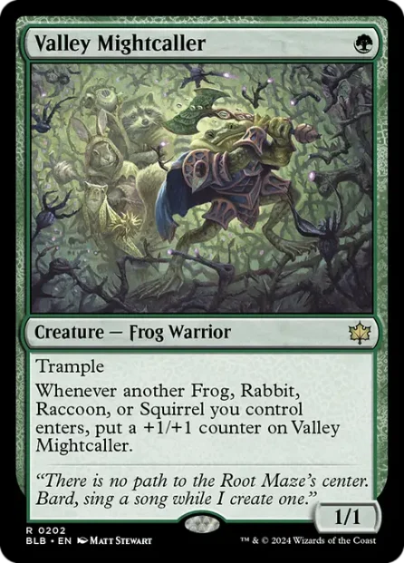 Valley Mightcaller, Bloomburrow — Magic: The Gathering card