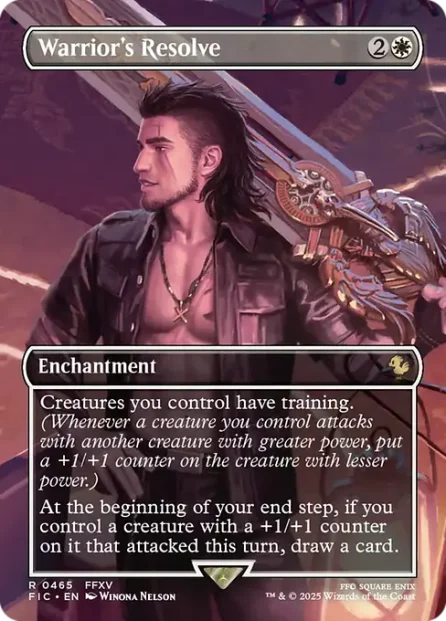 Warrior's Resolve, Final Fantasy Commander — Magic: The Gathering card