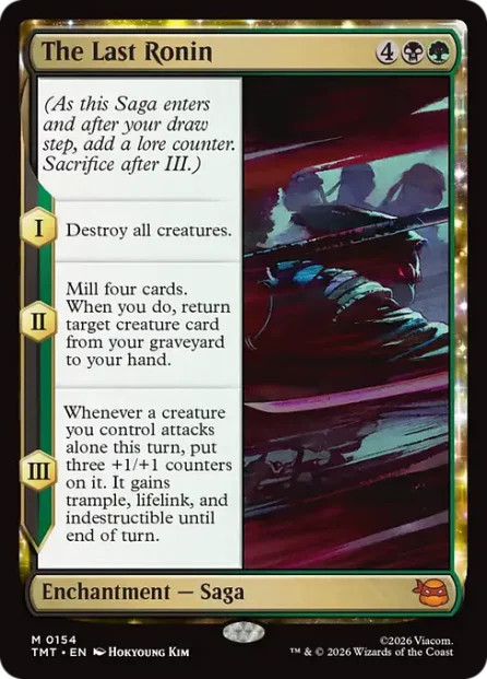 The Last Ronin, Teenage Mutant Ninja Turtles — Magic: The Gathering card