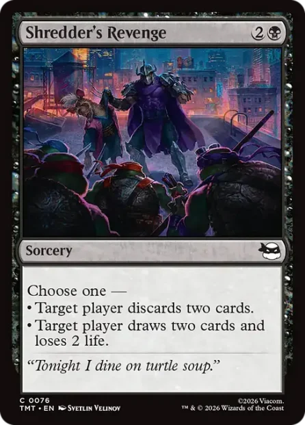 Shredder's Revenge, Teenage Mutant Ninja Turtles — Magic: The Gathering card