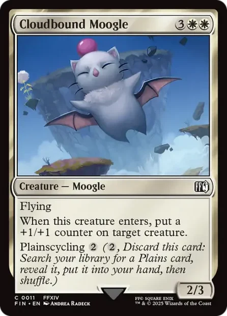 Cloudbound Moogle, Final Fantasy — Magic: The Gathering card