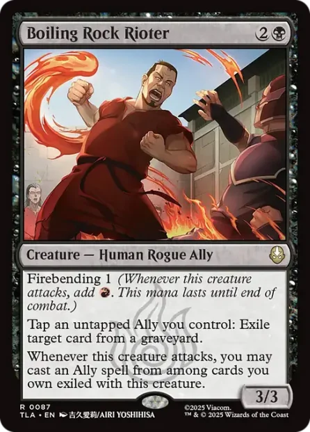 Boiling Rock Rioter, Avatar: The Last Airbender — Magic: The Gathering card