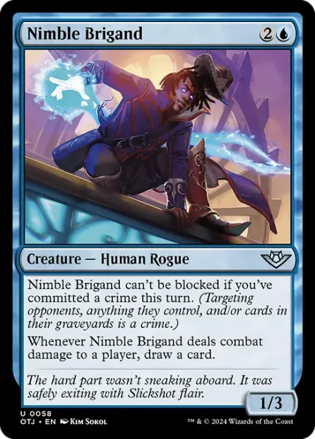 Nimble Brigand, Outlaws of Thunder Junction — Magic: The Gathering card