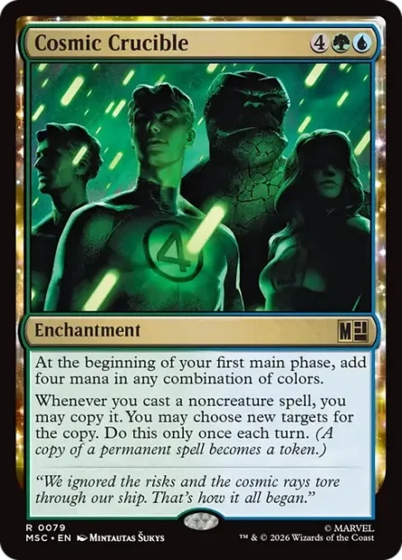 Cosmic Crucible, Marvel Super Heroes Commander — Magic: The Gathering card