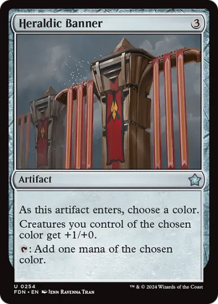 Heraldic Banner, Foundations — Magic: The Gathering card