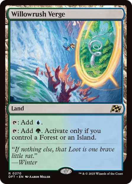 Willowrush Verge, Aetherdrift — Magic: The Gathering card
