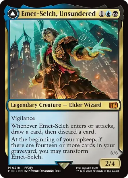 Emet-Selch, Unsundered // Hades, Sorcerer of Eld, Final Fantasy — Magic: The Gathering card