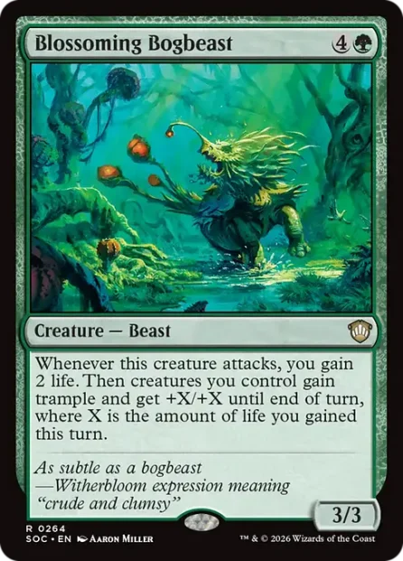 Blossoming Bogbeast, Secrets of Strixhaven Commander — Magic: The Gathering card