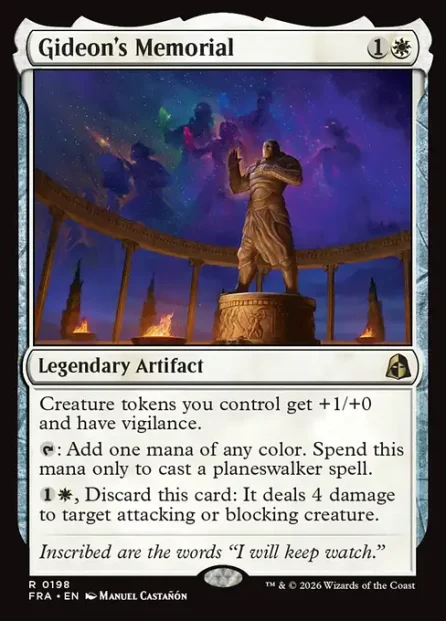 Gideon's Memorial, Reality Fracture — Magic: The Gathering card