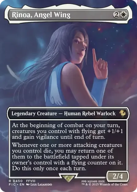 Rinoa, Angel Wing, Final Fantasy Commander — Magic: The Gathering card
