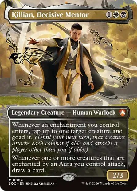 Killian, Decisive Mentor, Secrets of Strixhaven Commander — Magic: The Gathering card