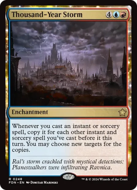 Thousand-Year Storm, Foundations — Magic: The Gathering card