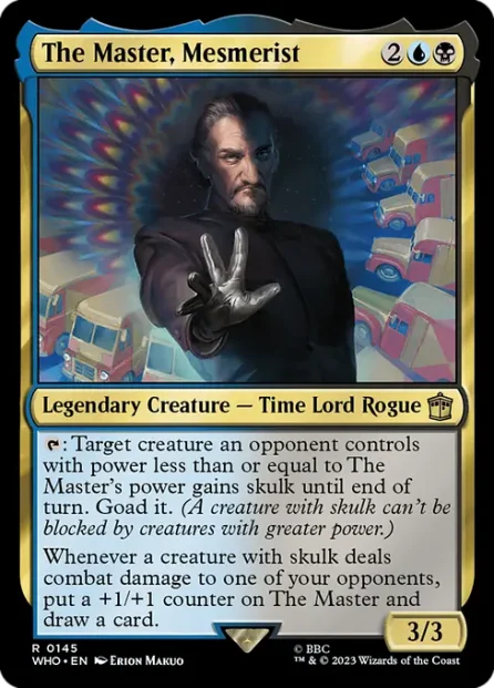 The Master, Mesmerist, Doctor Who — Magic: The Gathering card