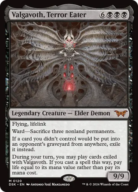 Valgavoth, Terror Eater, Duskmourn: House of Horror — Magic: The Gathering card