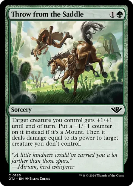 Throw from the Saddle, Outlaws of Thunder Junction — Magic: The Gathering card