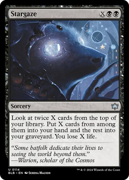 Stargaze, Bloomburrow — Magic: The Gathering card