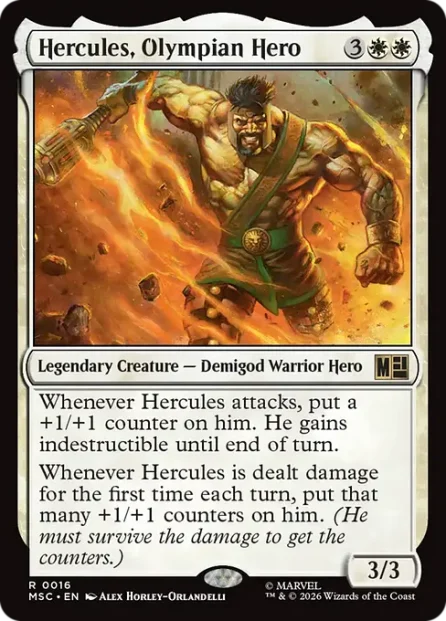 Hercules, Olympian Hero, Marvel Super Heroes Commander — Magic: The Gathering card