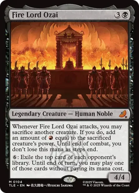 Fire Lord Ozai, Avatar: The Last Airbender Eternal — Magic: The Gathering card