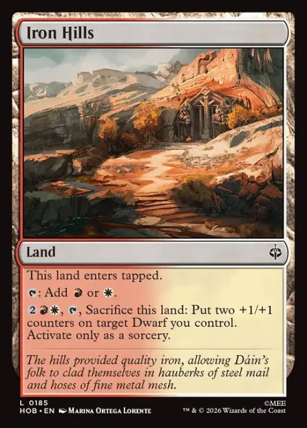 Iron Hills, The Hobbit — Magic: The Gathering card