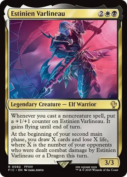 Estinien Varlineau, Final Fantasy Commander — Magic: The Gathering card