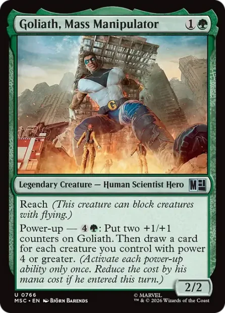Goliath, Mass Manipulator, Marvel Super Heroes Commander — Magic: The Gathering card