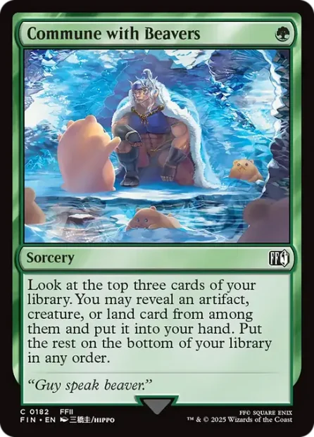 Commune with Beavers, Final Fantasy — Magic: The Gathering card