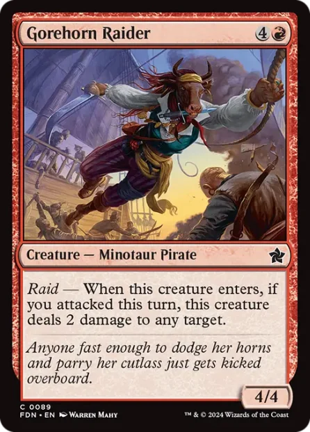 Gorehorn Raider, Foundations — Magic: The Gathering card