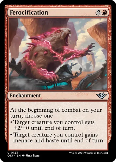 Ferocification, Outlaws of Thunder Junction — Magic: The Gathering card