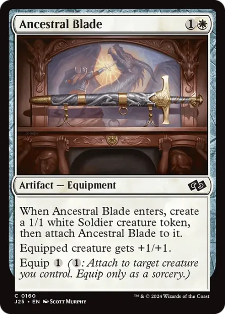 Ancestral Blade, Foundations Jumpstart — Magic: The Gathering card