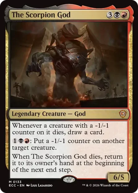 The Scorpion God, Lorwyn Eclipsed Commander — Magic: The Gathering card