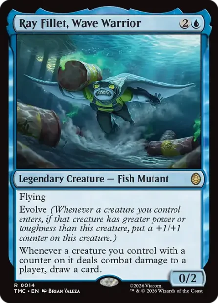 Ray Fillet, Wave Warrior, Teenage Mutant Ninja Turtles Eternal — Magic: The Gathering card